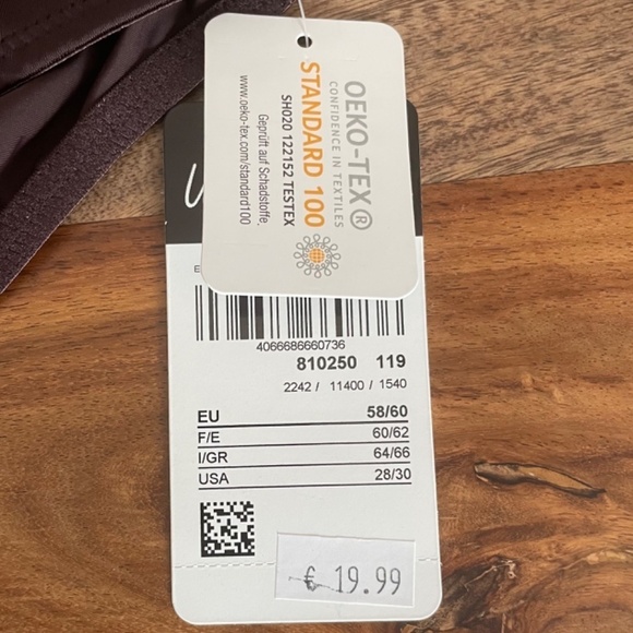 Ulla Popken Pantie Lace Detail Chocolate Brown Plus Size 5X 28/30 NWT‎ - Picture 3 of 5